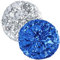 Aomhrek 2 StüCk Glitzer Hut Pailletten Women Sparkly Sequins Beret Hat 23 cm Glitzer Hut Damen Leicht Elastisch Party Modeschau Fotografie Musik Feste Silberne Glitzer-BaskenmüTze Silber, Blau