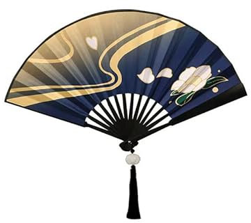 IGHSNZUH Hu Tao Cosplay Kostüm Anime Spiel Raiden Ei/Yae Miko/Kamisato Ayaka/Yun Jin Cosplay Kostüm Uniform Anzug mit Perücke Halloween Karneval Outfits for Frauen(Kamisato Ayaka Hand Fan,M)
