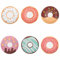 Villa d'Este Home Tivoli 1996 Lot de 6 assiettes à dessert en porcelaine, Donuts