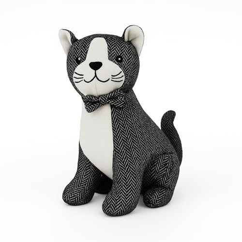 Tope para Puertas Suelo con diseño Animal de Gato como elemento decorativo para la casa. (1 KG,13x18x23 cm)