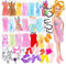 Barbie Kleidung Set mit Accessoires – Puppenkleidung für Anziehpuppen – Mode Outfits & Schuhe – Geschenkidee für Mädchen – Spielzeug für Rollenspiele