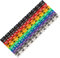 SEWACC 100pcs Cable Labels Identifier for Cord Management Durable Multicolored Tags for Identification in Moisture Resistant Cable Tags