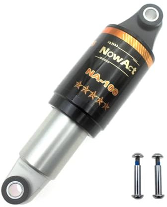 QIUSHIBO Fahrrad DäMpfer Hinten Vorne Schock 120 125 150 165 190 MM Öl Frühling MTB Bike Absorber Suspension for Roller Mountainbike FahrraddäMpfer Komponenten(120 mm 550 LBS)