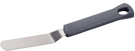 Dr. Oetker Winkelpalette klein Classic – Kuchenpalette aus Edelstahl, Ergonomischer Griff, zum Glattstreichen von Tortencremes, spülmaschinengeeignet & rostfrei, ca. 23 x 3 cm