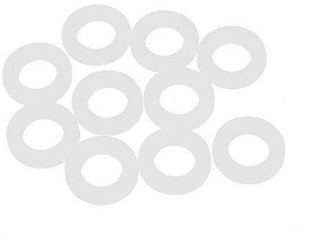 Flyshop Lot de 10 joints d'étanchéité en silicone blanc transparent pour joint torique 2,7 cm OD 1,9 cm ID 0,4 cm Largeur