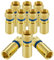 POPPSTAR 10x SAT F-Quick Mount Stecker, F-Kompressionsstecker für Koaxial-Kabel, Antennenkabel, Satellitenkabel bis 7,5mm,Witterungsbeständig, vergoldet