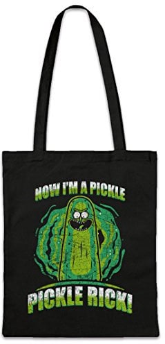 Urban Backwoods Pickle Rick Hipster Bag Beutel Stofftasche Einkaufstasche
