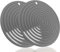 2 Pack,Silicone Trivet Mats/Hot Pads,Pot Holder,9.45Diameter Non Slip Flexible Durable Heat Resistant Pot Coaster Kitchen Table Mats (Round Coffee)
