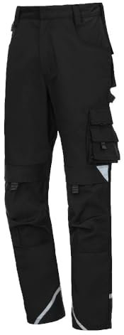 Nitras Motion TEX Plus 7610 Cargohose - Bundhose für die Arbeit - Schwarz - 24