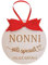 Targa Palla Albero Di Natale Nonni Siete Speciali Targhetta in LEGNO PALLINA PERSONALIZZATA 100% Italiana CON NOME DECORAZIONE NATALIZIA