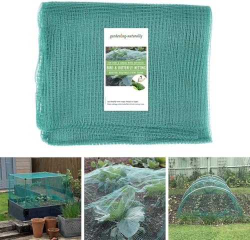 Green Garden Butterfly Netting for Garden Fruit Crop Protection (4m x 5m) Brassica Netting