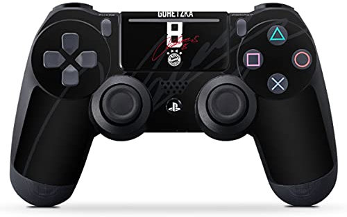DeinDesign Skin kompatibel mit Sony Playstation 4 PS4 Slim Controller Folie Sticker FC Bayern München FCB Goretzka