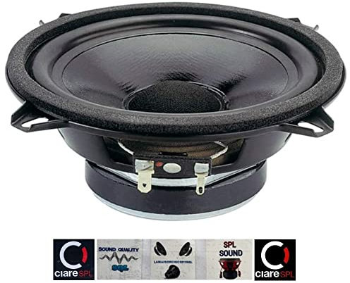 Ciare 1 tweeter CW13500Z CW 13590Z luidspreker mid bass 13,00 cm 130 mm diameter 50 watt rms 100 watt max impedantie 4 ohm autodeuren rubberen ophanging, 1 stuk + 5 stickers