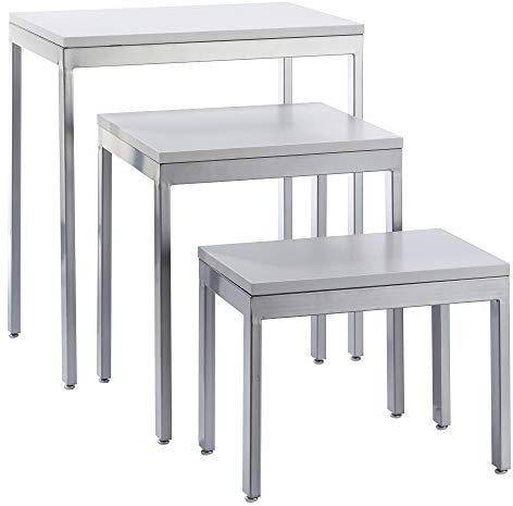 Cepewa 3er Set Beistelltisch Design 2 Wohnzimmertisch 3 Größen Couchtisch Tisch