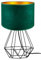 FKL DESIGN Home Deco Tischlampe - Nachttischlampe - Tischleuchte - Designerleuchte Leuchte für Schlafzimmer Wohnzimmer Büro - Moderne Lampe Schreibtischlampe aus Serie TAD30-N1 - (Grün)