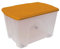 VDP Rollbox, Stapelbar Kunststoffbox mit Rollen 51Ltr 565x390x350 Aufbewahrungsbox Spielzeugbox Wäschebox Deckel