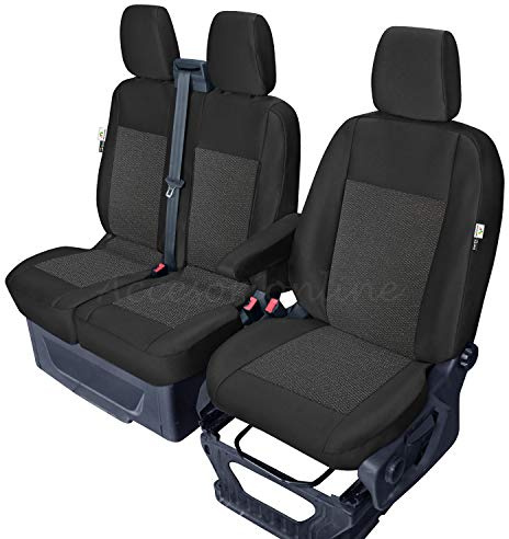 Accesorionline Sitzbezüge kompatibel mit Ford Transit Custom I 2012-2023, 100 % passgenau