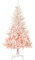 HOMCOM 5FT Pink Artificial Christmas Tree Holiday Home Decoration Ornament w/Metal Stand Fully Pretty Home Office Joy