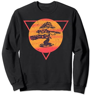 Bonsai-Baum, japanische Kunst, buddhistischer Garten-Bonsai-Baum Sweatshirt