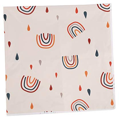 Shanrya Unter Hochstuhl-Bodenmatte, Spielmatte Esszimmerstuhl-Matte Baby-Hochstuhl-Bodenschutz, für Baby (110 * 110CM, SMT105-EF345)