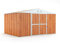 Box in Acciaio Zincato Casetta da Giardino in Lamiera 4.03 x 2.69 m x h2.17 m - 149 KG – 10.84 metri quadri (Finitura Legno)