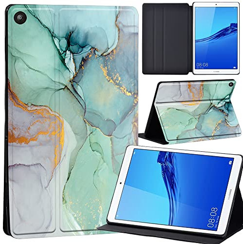 Huawei MediaPad M5 Lite 8 Tablet Cover, Ultra Slim Lightweight PU Leather Standing Cover Case For Huawei M5 Lite 8-Inch 2019 Release Tablet (light green)