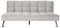 Mendler Sofa HWC-K21, Klappsofa Couch Schlafsofa, Nosagfederung Schlaffunktion Liegefläche 181x107cm - Samt, grau