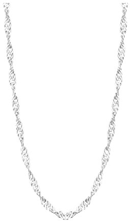 Sofia Milani - Damen Halskette 925 Silber - Singapur Kette - N0634