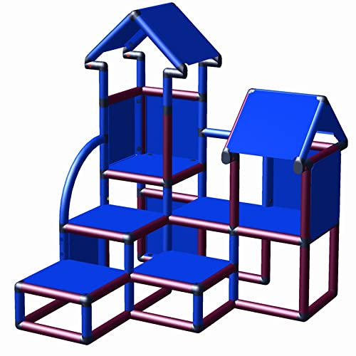 move and stic Anton Kletterturm für Kleinkinder Magenta-blau