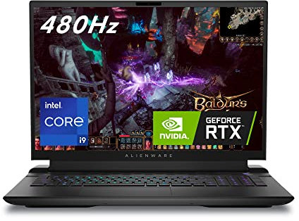 Alienware m18 Gaming Laptop | Processore Intel Core i9 13900HX 13° Gen | 18'' FHD+ 480Hz 3ms Display | 16GB DDR5 4800MHz | 1TB NVMe SSD | NVIDIA GeForce RTX 4070 8GB GDDR6 | Windows 11 | QWERTZ