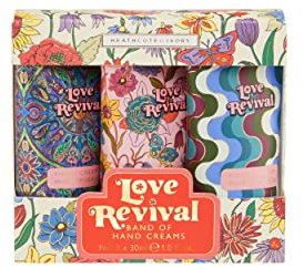 Heathcote & Ivory Love Revival-Band of Hand Creams 3 x 30ml - Nourishing Hand Cream Trio for Silky Soft Hands