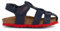 Geox B Sandal Chalki Boy, Bleu Marine Rouge, 24 EU