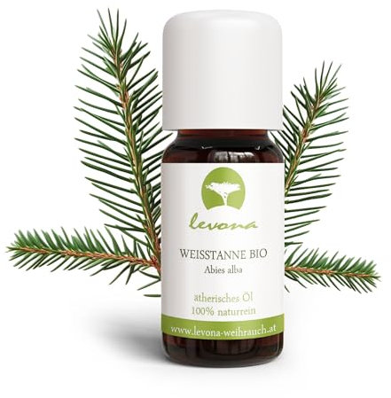 Levona BIO Weißtannenöl [10ml] – ätherisches Öl, reines Weißtannenöl für Atemwege & Frische, 100% naturrein, harziger Duft