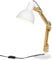 HOMCOM Schreibtischlampe 40W Leselampe, verstellbare Klemmleuchte, Tischleuchte mit E27 Sockel, Nachttischlampe exkl. Glühbirne, für Büro, Wohnzimmer, Metall, Weiß