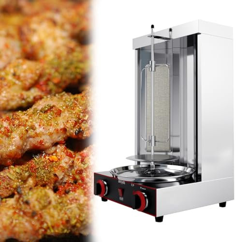 YSFHYAN Máquina De Kebab, Parrilla De Horno Asador Vertical, Horno Giratorio Vertical De Encimera, Fiesta con Sus Amigos Y Familiares