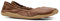 VIVOBAREFOOT Womens Asana Yin Ballerina Leather Tan Shoes 8 UK