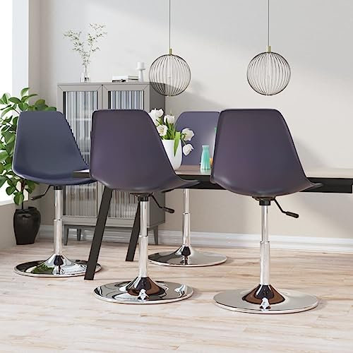 LHOONBB Möbel-Sets-Dreh-Esstische 4-tlg. Lila PP
