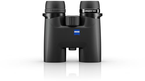 ZEISS Conquest HDX Fernglas 8x32 Wasserdicht, Kompakt mit LotuTec T* HD beschichtetem Glas für optimale Klarheit bei allen Wetterbedingungen für Vogelbeobachtung, Jagd, Sightseeing, Schwarz
