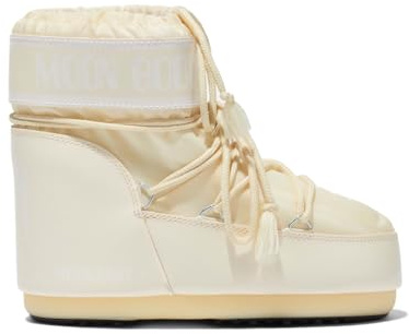 Moon Boot Damen Icon Low Nylon Schneestiefel, Cream, 10-11.5 Women/9-10.5 Men