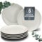Steingut Frühstücksteller 6 Personen Hygge TESTSIEGER, Traumhaftes Skandinavisches Steingut Dessertteller Set, Kleine Teller, Salatteller - Pure Living in Beige