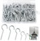Nadinsta 135 Pezzi Ganci a Vite Per Legno, 1/1.2/1.57/1.9/2.28 Inch Ganci Avvitabili, Ganci Da Vite In Metallo, Viti Con Gancio, Ganci Ad Occhiello Per Piante, Tazze, Decorazioni Artistiche