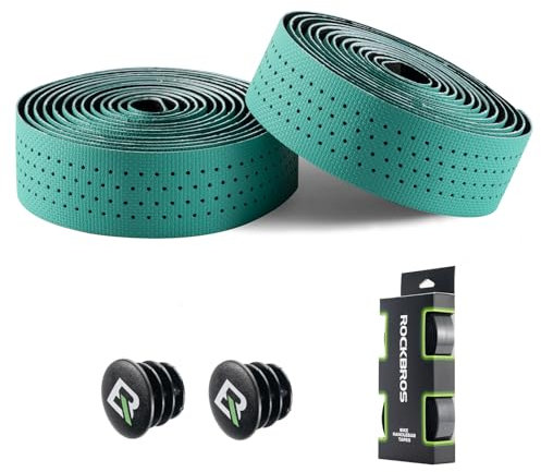 ROCKBROS Lenkerband Rennrad, 2 Rollen Rennrad Lenkerband, Super Lang 220cm und Dicke 3mm, Griffband Selbstklebend für MTB Gravel und Urban Cycling, Blau