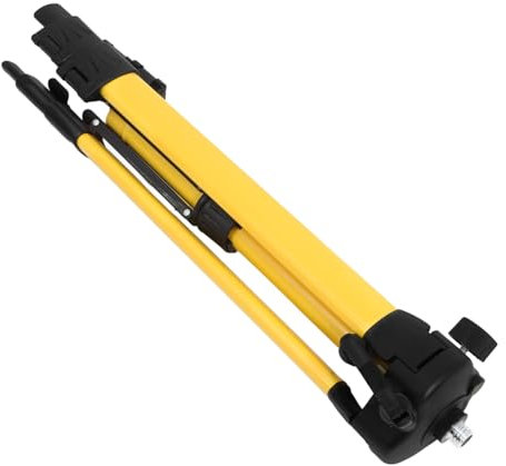 jojofuny Spirit Level Tripod Gauge Holder Level Vial 1.2m Adjustable Gradienter Support Stand for Construction and Surveying Yellow