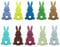 GWAWG Ostern Geldgeschenke Verpackung, Filz Osterhasen Geldgeschenk Hüllen, Verpackung für Geldgeschenke, Ostern Geschenk für Kinder, Erwachsene, Osterdekoration in Bunt 10 Stück