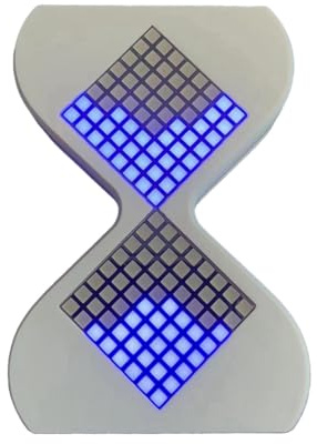 Joselin Sablier Électronique 3D, Sablier Numérique 3D, Minuterie Électronique, Sablier Imprimé en 3D, Sablier Électronique LED Lumière Bleue