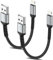 ULIFTUS iPhone Charger Cable 15CM 2Pack, MFi Certified Short Lightning Cable Braided iPhone Fast Charging Cable USB to Lightning Cable for iPhone 14 13 12 11 Pro Max XR XS X 8 Plus SE
