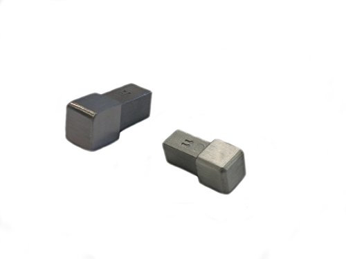 Ecke für Q-Fliesenschiene Edelstahl 11 mm Edelstahlschiene V2A gebürstet