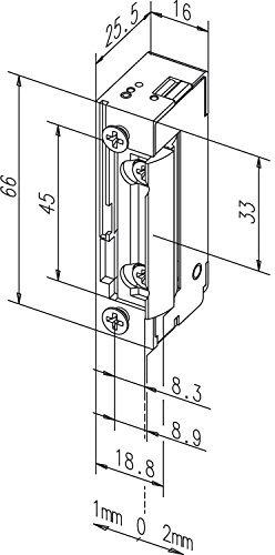 Türöffner 128E FaFix 6-12V AC/DC ohne Schließblech