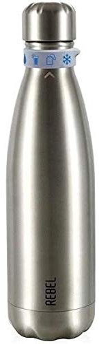 Les Artistes-Paris A-1997 Rebel Bouteille isothermes, Stainless Steel, Noir Mat, 7,1 cm