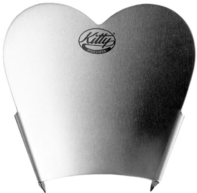 Kitty Professional Einfüllhilfe Edelstahl Herzschütte für Küchenmaschinen | Küchenmaschine Zubehör: Zutaten Trichter Einfülltrichter, kompatibel mit Kitchen Aid Rührschüssel
